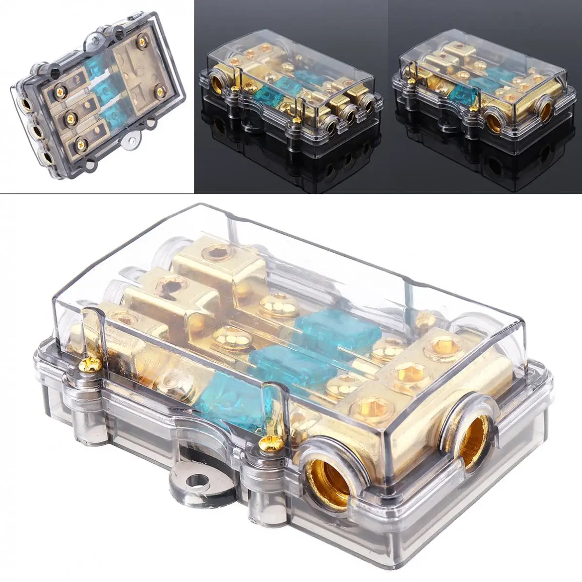 Universal 12v 60a Copper Plated Car Stereo Audio Power Fuse Holder For