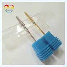 1 шт., 2 цвета, твердосплавное сверло для ногтей ProMedium 3/32 дюйма, вращающиеся сверла для маникюра, аксессуары для ногтей, фреза