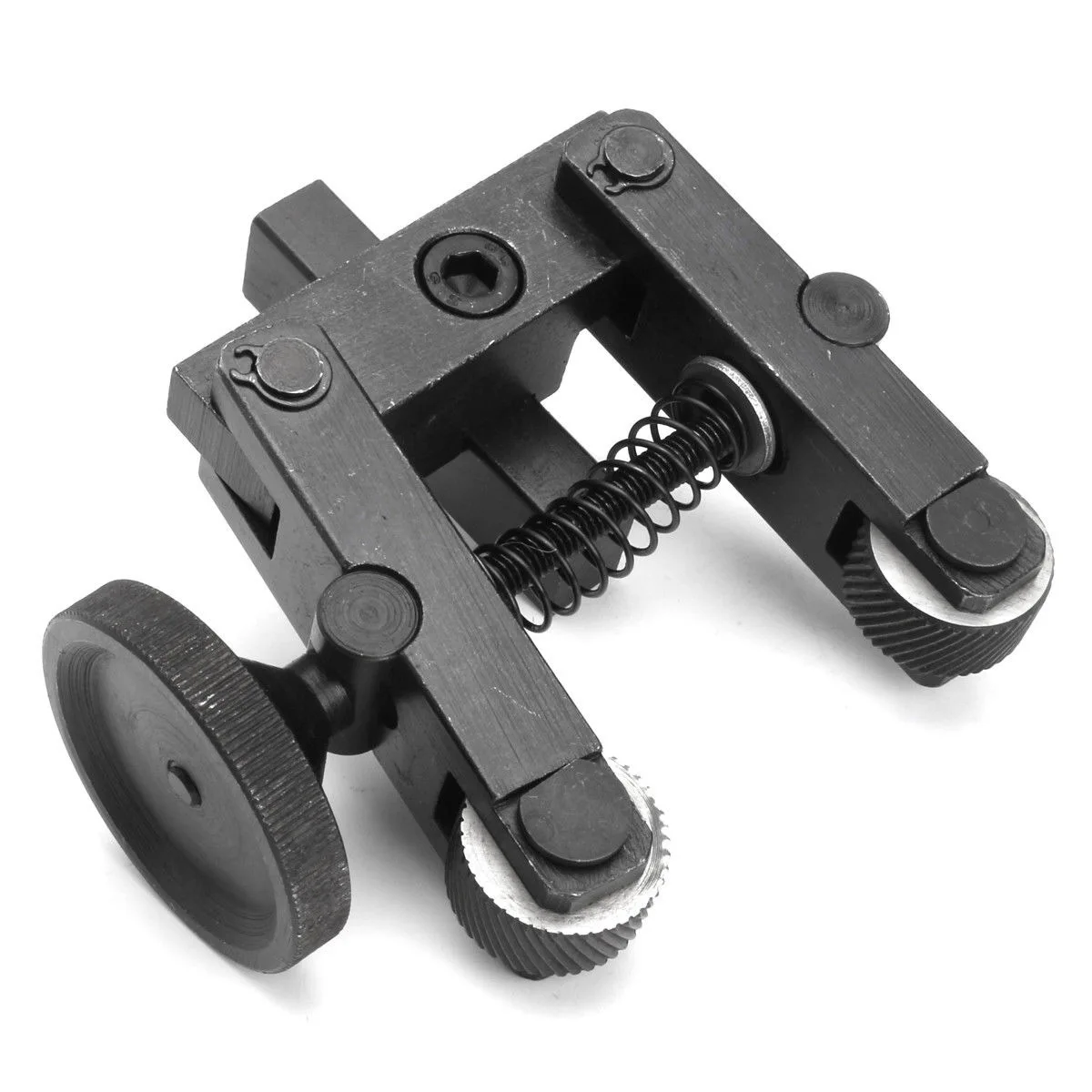 Knurling Knurler Tool Holder Linear Knurl Tool Lathe Adjustable Shank with Wheels Lathe Tools
