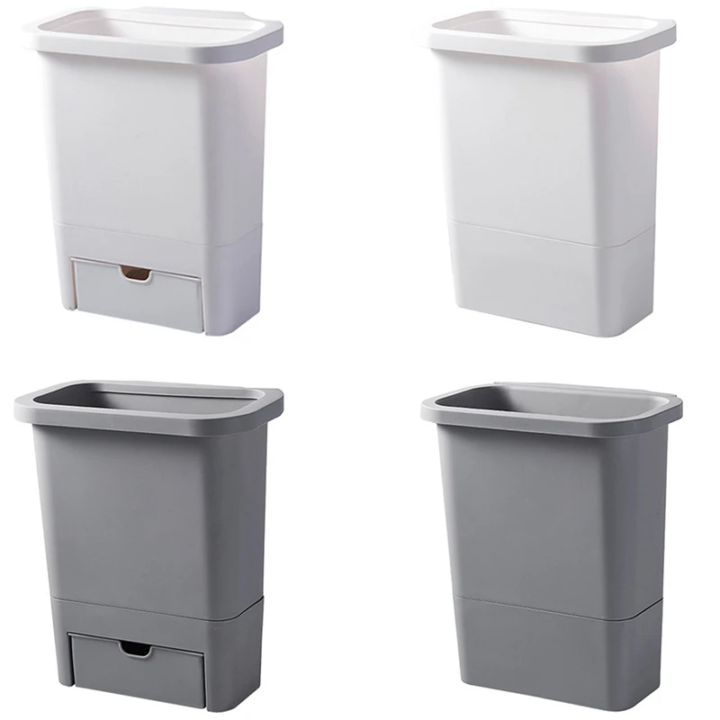 12л кухонный мусорный бак для двери шкафа мусорное ведро пластиковое мусорное ведро с мешком для мусора ящик для хранения кухонный компост Caddy