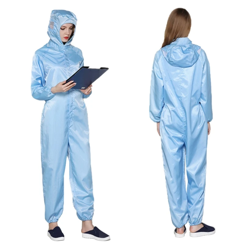 Workshop Uniforms Hooded Antistatic Dustproof Long Sleeve Coats Pants Zipper Tops Jumpsuits Clothing Darily Worker Overalls Workshop Uniforms Hooded Antistatic Dustproof Long Sleeve Coats Pants Zipper Tops Jumpsuits Clothing Darily Worker Overalls