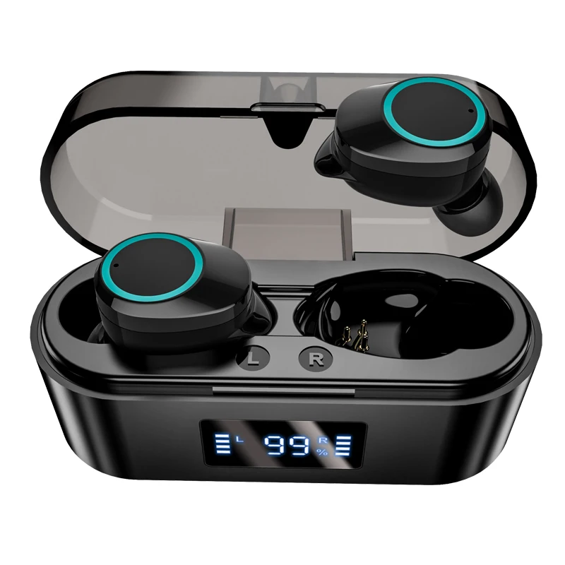 X16 новейшие беспроводные Bluetooth наушники с микрофоном светодиодный дисплей 9D HIFI