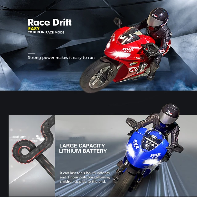 Self-balancing Fancy Stunt Simulation RC Motorcycle Move Sideways Stunt Driving In Situ Rotation Racing Kid's Remote Control Toy 3