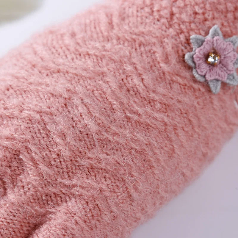 2 низких пальцев теплые уличные защитные перчатки для зимы Luvas Guantes вязаные перчатки герметичные перчатки для пальцев