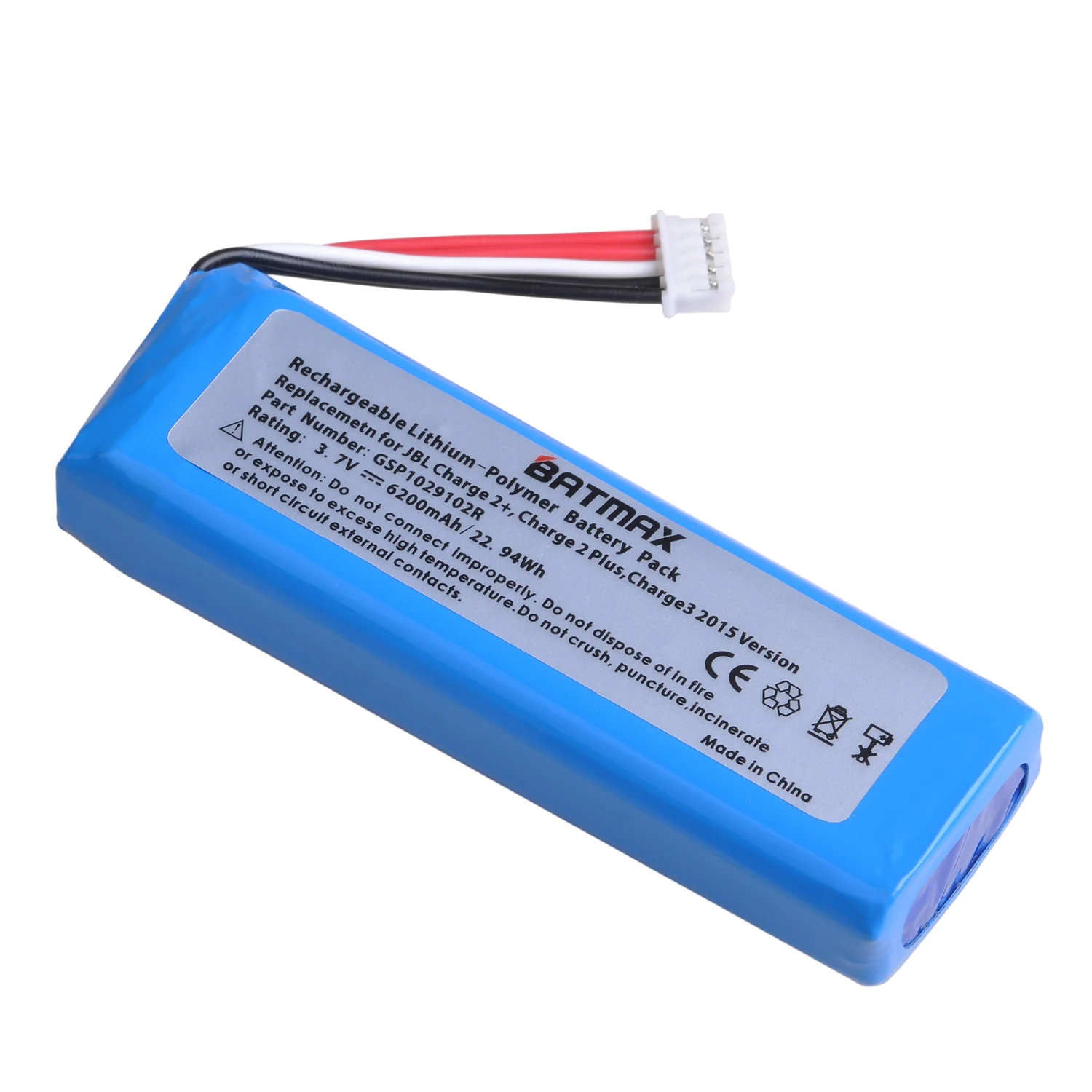 Bateria para Jbl 2 + Carga Plus 2021 Cs-jml310sl Mlp912995-2p v2 Versão Dois 6200mah 2 3 - Image 4