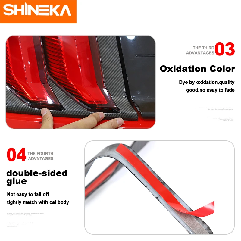 Lamp Hoods For Ford Mustang Car Rear Taillight Decoration