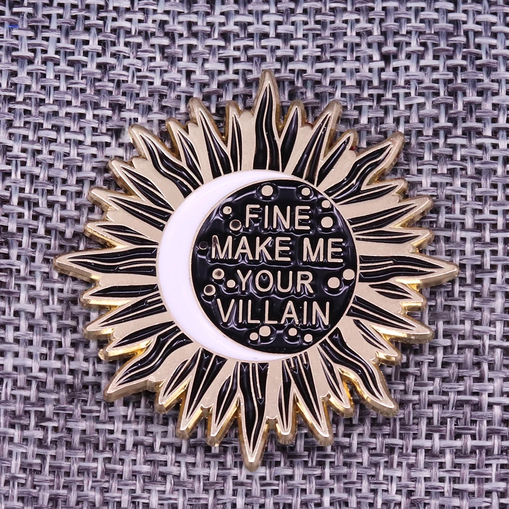 Grisha Trilogy Badge Make Me Your Villain Spilla Shadow And Bone Fine Theme Badge Bookish Gift Jean Shirts Suit Scarf Decor