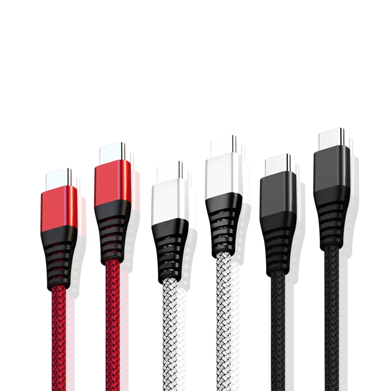 

Nylon USB Type c Cable Fast charging line adapter Short Type-c Charger Data Cord for Samsung Galaxy S10 S9 Plus xiaomi Huawei