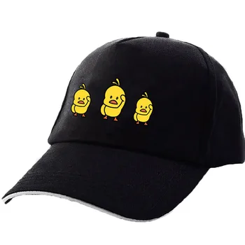 

2020 100% Cotton Little yellow duck Baseball Caps Unisex Dad Hat Cap High Quality Embroidery Man Women Summer Hat