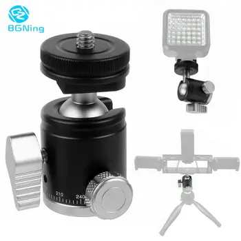 

2 in 1 Mini Tripod Ball head Cold Shoe 1/4 Screw Monopod Tripod 360 Panoramic Base Adapter Mount for Camera Video Flash Light