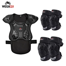 Wosawe adulto armadura protetora terno colete peito de volta do corpo engrenagem protetora skate corrida bicicleta skate armadura esportes protecitve conjunto