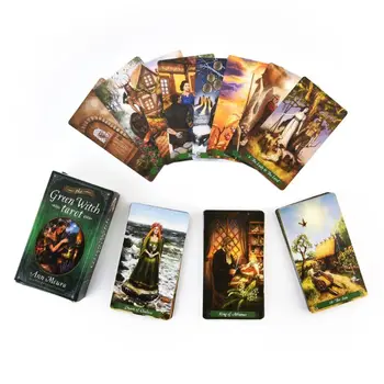 

78pcs The Green Witch Tarot Cards Deck Party Board Game Oracle Playing Card N58B