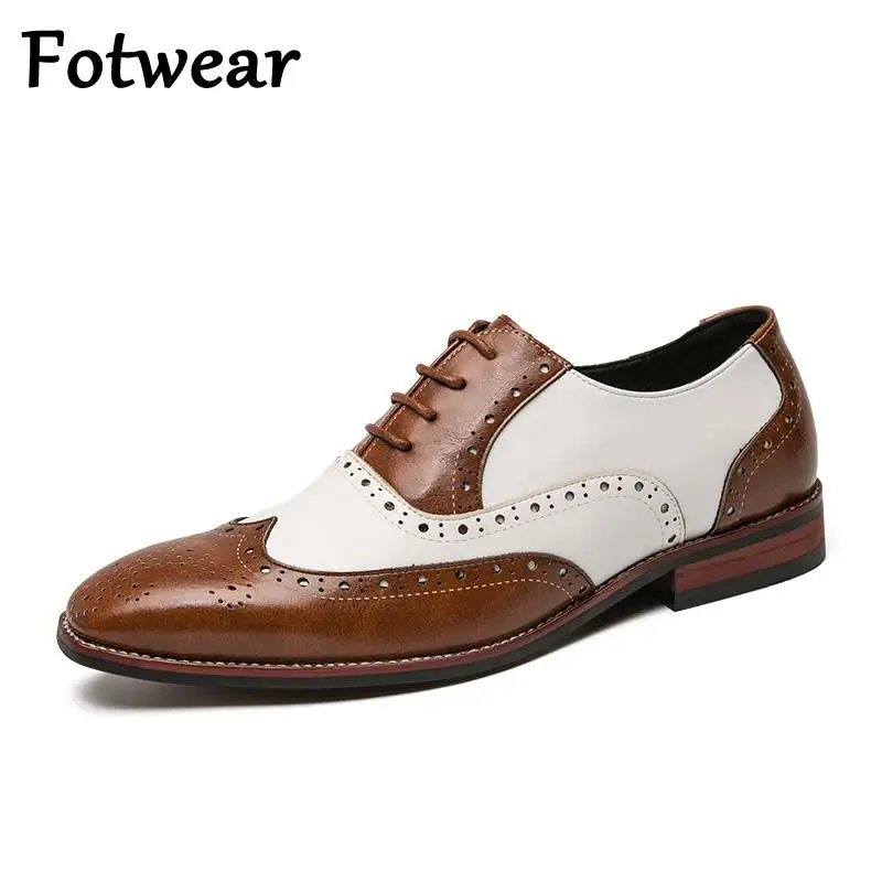 Chaussures Derby Homme En Cuir - Classiques, Bout Rond, Semelle Antidérapante (Noir Ou Marron, Tailles 39 à 78)