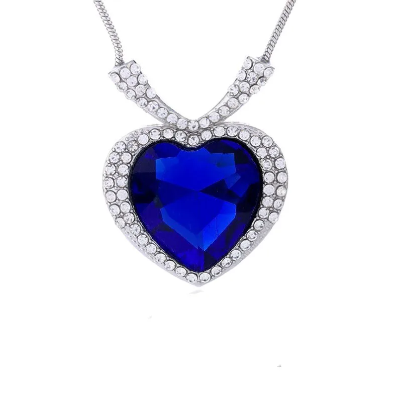 

Fashion Pendant 3D Version of "Titanic" Heart of Ocean Necklace Crystal Pendant 045