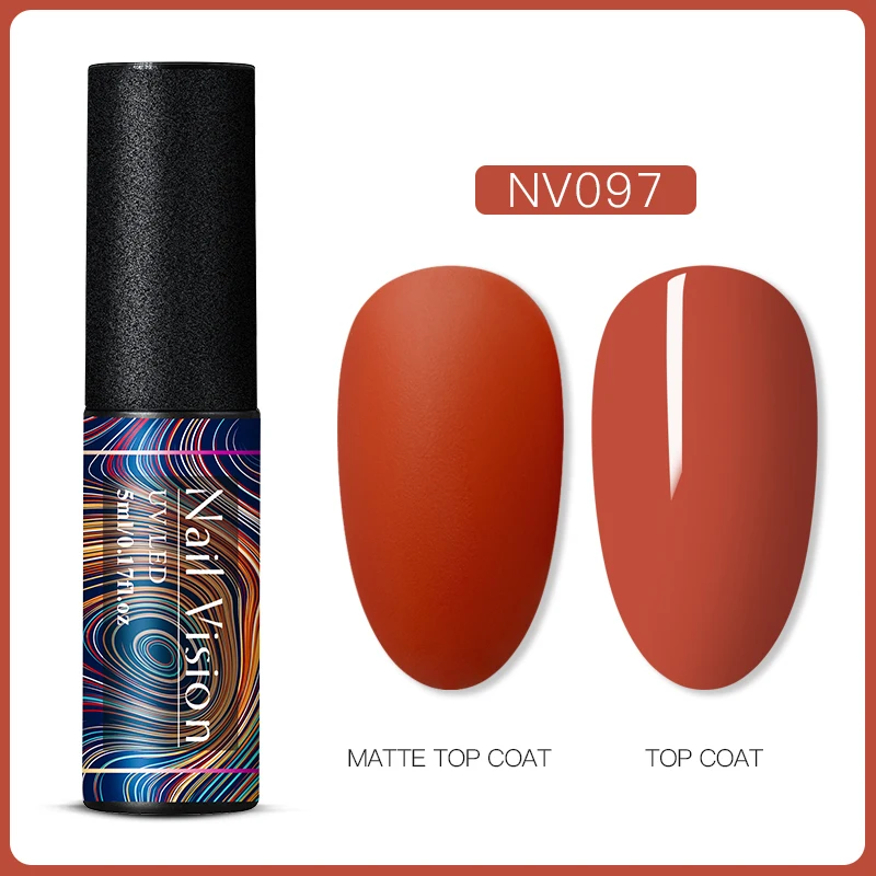 Nail Vision 60 цветов Матовый УФ-гель для ногтей 5 мл чистый цвет матовое верхнее покрытие Впитывающее полуперманентный Гель-лак для ногтей - Цвет: S06692