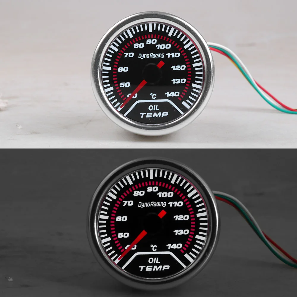 Dynoracing датчик температуры масла 2 &quot(52 мм) Дым Лен 40 140 C градусный указатель