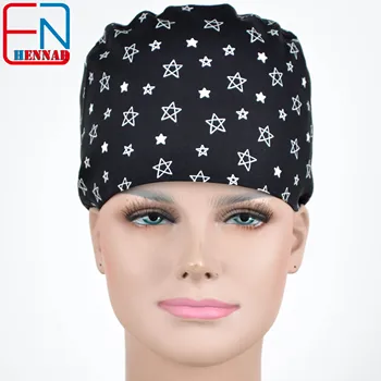 

NEW Matin long hair surgical caps with sweatband doctors and nurses 100% cotton