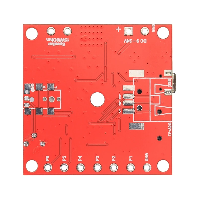 6 Trigger MP3 Sound Board MP3 Playback Board for Siren Horn Recordable Audio Module with 15W Amplifier for Alarm System