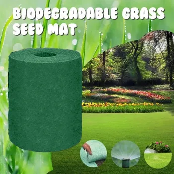 

20×1000cm Grass Seed Mat Fertilizer Garden Picnic Gardening Lawn Planting Mat