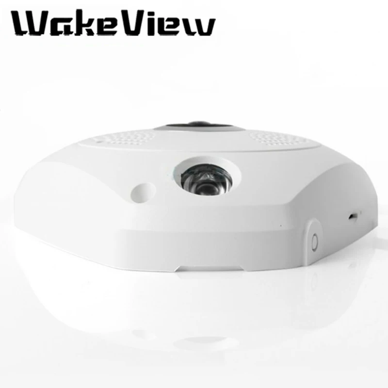 WakeView  4Megapixel wifi indoor panoramic fisheye 360 degree IP Camera app view remote control two way audio local alarm home