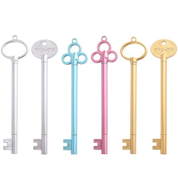 

48PCS Retro Key Shape Roller Pen Black Gel Ink Unique Fun Refills Pens for Kids Drawing Writing Stage Role Playing