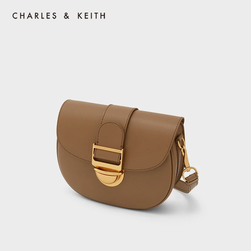 Charles＆keith New Arrival For Winter 2021ck2-20151094women's Metal Striped  One-shoulder Saddle Bag - Shoulder Bags - AliExpress
