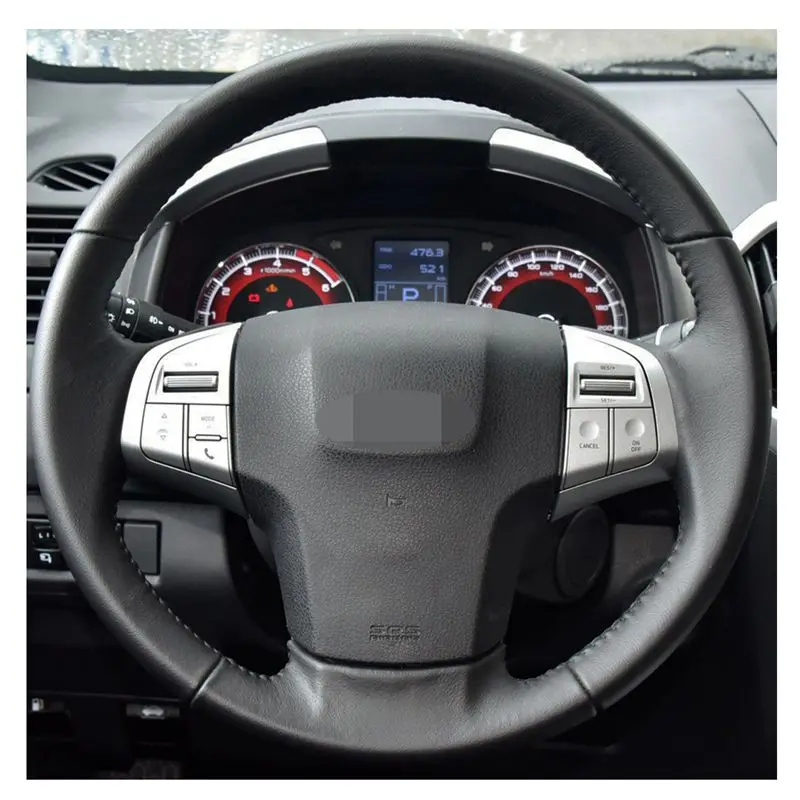 Ручная швейная искусственная кожа Чехол рулевого колеса автомобиля для Holden Colorado(AU) 2012- Isuzu D-MAX 2013- mu-X 2013