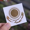  Three Ratels MT-030# 49*55mm 1-2 pieces the flag of Kazakhstan metal golden nickel car sticker auto car stickers ► Photo 3/6