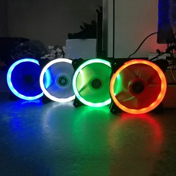 

Computer Eclipse 120mm LED Fan 120mm Fan Red Blue Green Light Guide Ring 2017