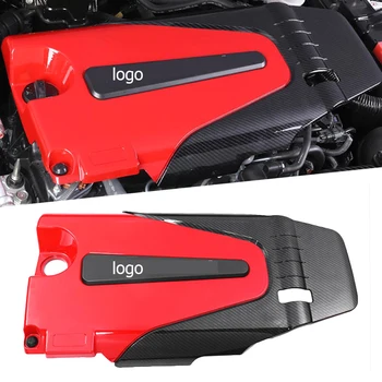 

ABS Carbon Fiber Color Auto Engine Cover Bonnet Hood Soundproof For Honda For Civic 2016 2017 2018 2019 For Accord 10th 2018