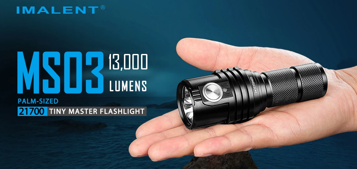 格安 IMALENT MS03 13000ルーメン ハンディライト IMALENT MS03 13000 Lumens 3x 42W LEDS Powerful Mini Flashlight EDC