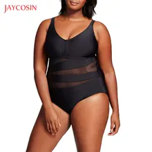 Jaycosin 2020 nuevo traje de baño Sexy de una pieza para mujer, trajes de baño de malla sólida, traje de baño Vintage, ropa de playa de verano de talla grande XL-4XL