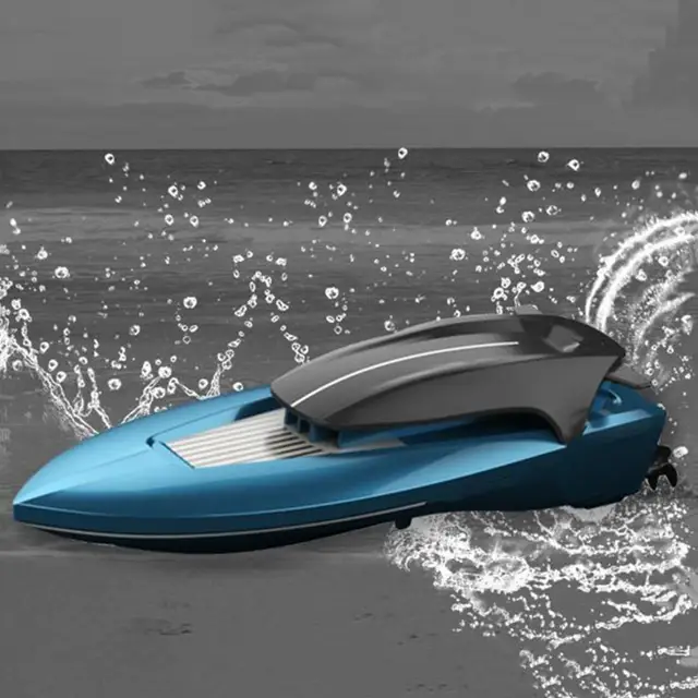 Navigation Model Toy Speedboat Design Remote Control 2.4G Electric RC Boat Model Water Toys for Children Gift 2
