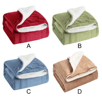 

Solid Color Dual Sided Microfiber Fleece Blanket Plush Fuzzy Soft Comfortable Throw Blankets For Couch Sofa IP
