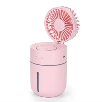 

T9 Dual Use Mini Humidifying fan 400ml Box Rechargeable Desktop Spray Cooler Summer Cooling Tool