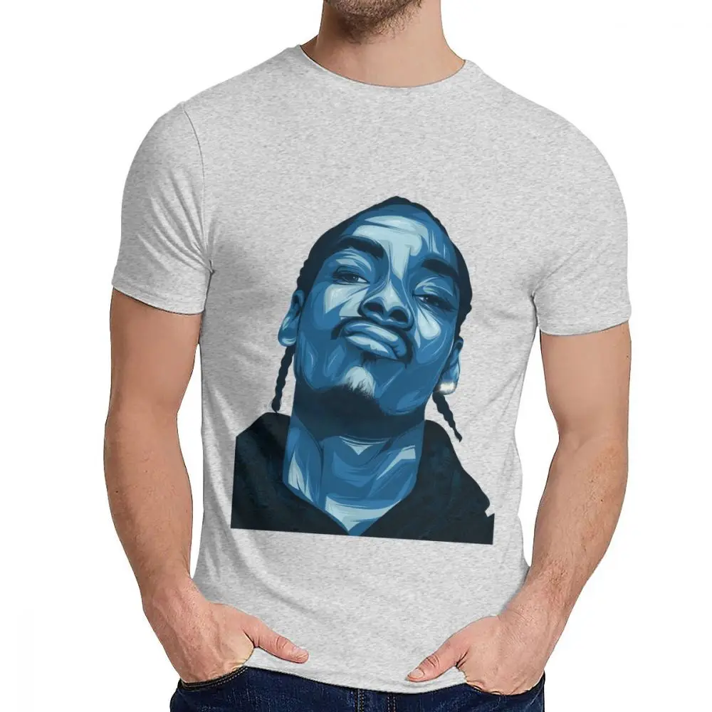Модная футболка с графическим принтом Snoop Dogg оптом - Цвет: Серый