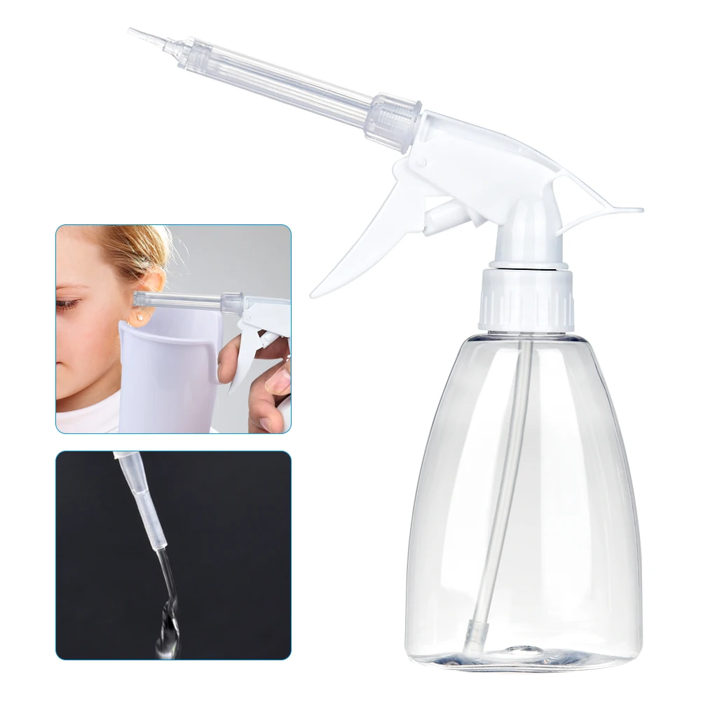 Ear Irrigation Cleaning Kit Ear Wax Removal Kit 300ML Ear Washing Syringe Squeeze Bulb Earwax Remover for Adults Kids Ear Care