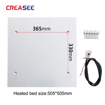 

3D Printer Accessories 24V 280W Heatbed Bed 505×505×3mm Aluminum Heated Bed Hotbed With Terminal Connection Line For 3d Printer