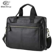 Деловые мужские портфели из воловьей кожи для ноутбука, многофункциональные кожаные сумки на плечо для мужчин, дорожная вместительная сумка-мессенджер