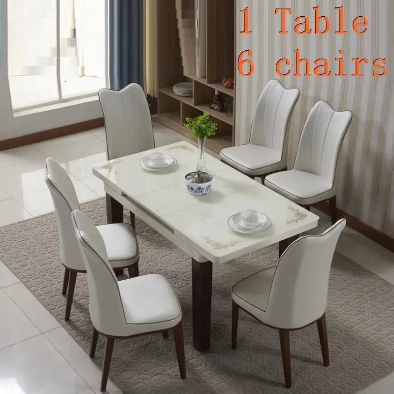 Version A Masa Sandalye Dinning Tisch A Manger модерн таволо Eettafel Comedor набор деревянный стол для столовой - Цвет: Version A