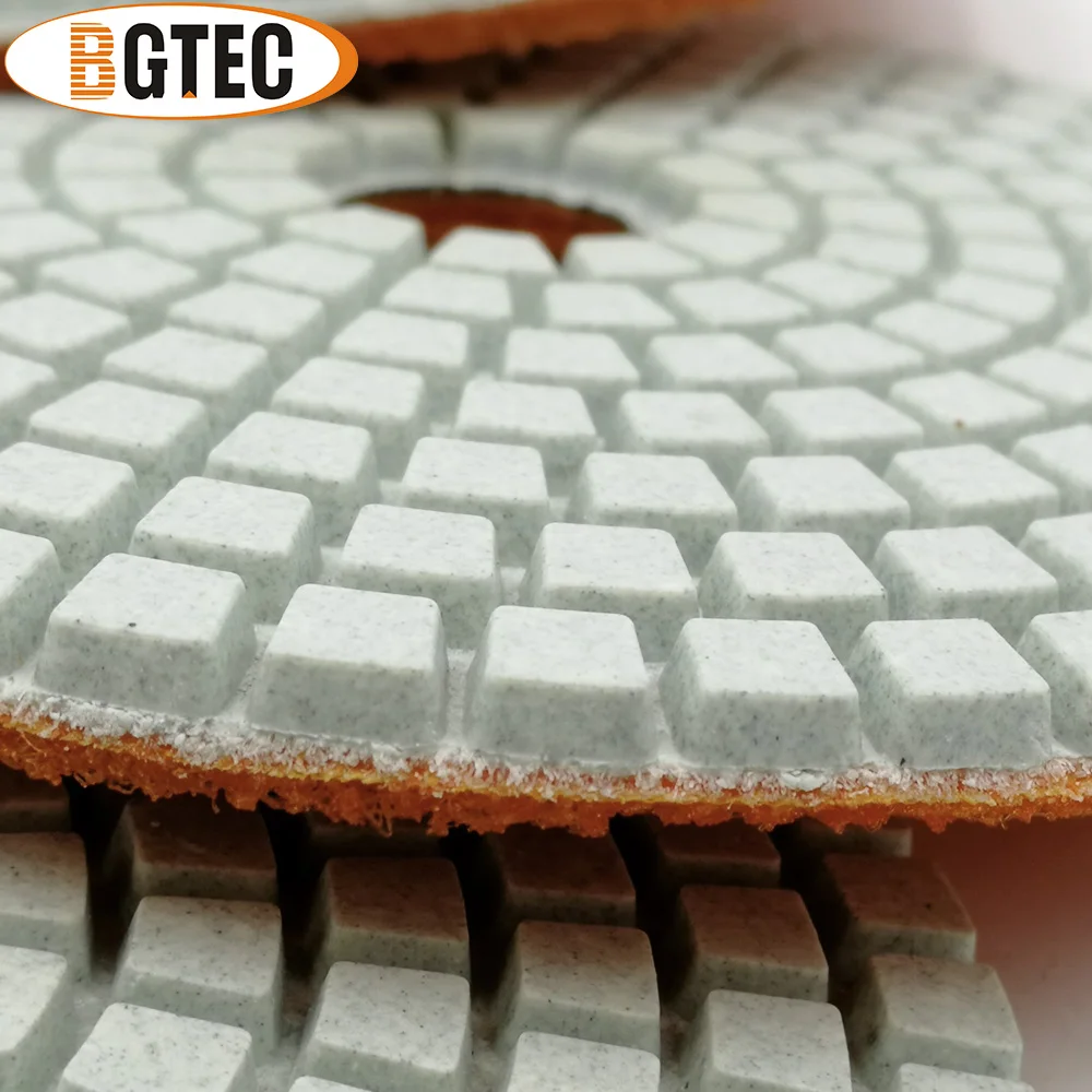 BGTEC 4 дюйма 6 шт. #200 влажные Алмазные Гибкие Полировальные колодки 100 мм