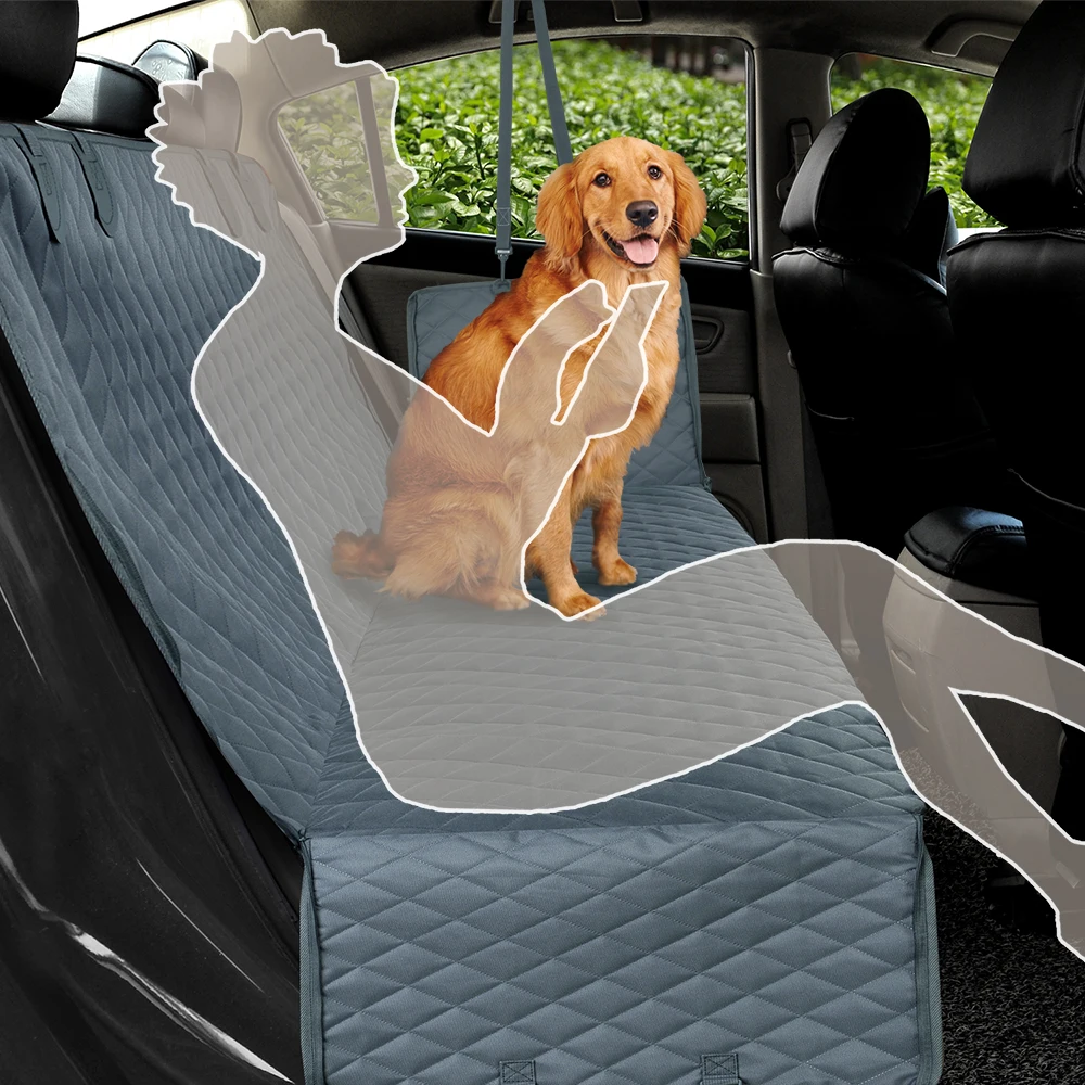 PETRAVEL Dog Car Seat Cover Waterproof Pet Travel Dog Carrier Hammock Car Rear Back Seat Protector Mat Safety Carrier For Dogs 2