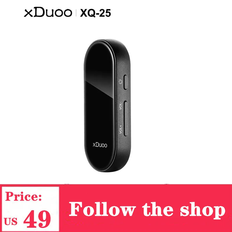 XDUOO XQ 25 Player Bluetooth HiFi Audio 5 0 Portable Headphone Amplifier AMP ES9118 USB DAC NFC Pairing aptX For Music