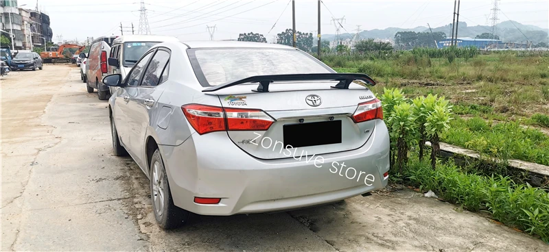 Используется для Toyota Corolla спойлер 15 16 17 18 лет заднего крыла арматура Клея Аксессуары без перфорации