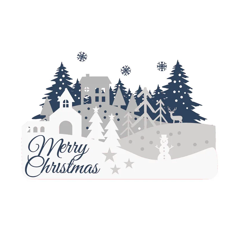 

GJCrafts Merry Christmas Dies House Tree Metal Cutting Dies New 2019 for Card Making Scrapbooking Embossing Stencil Craft Dies