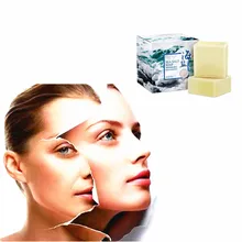 Морская соль Отбеливающее и питательное чистое мыло с молоком Витамин Е твердое очищающее средство для лица для удаления акарида и угрей очищающее средство