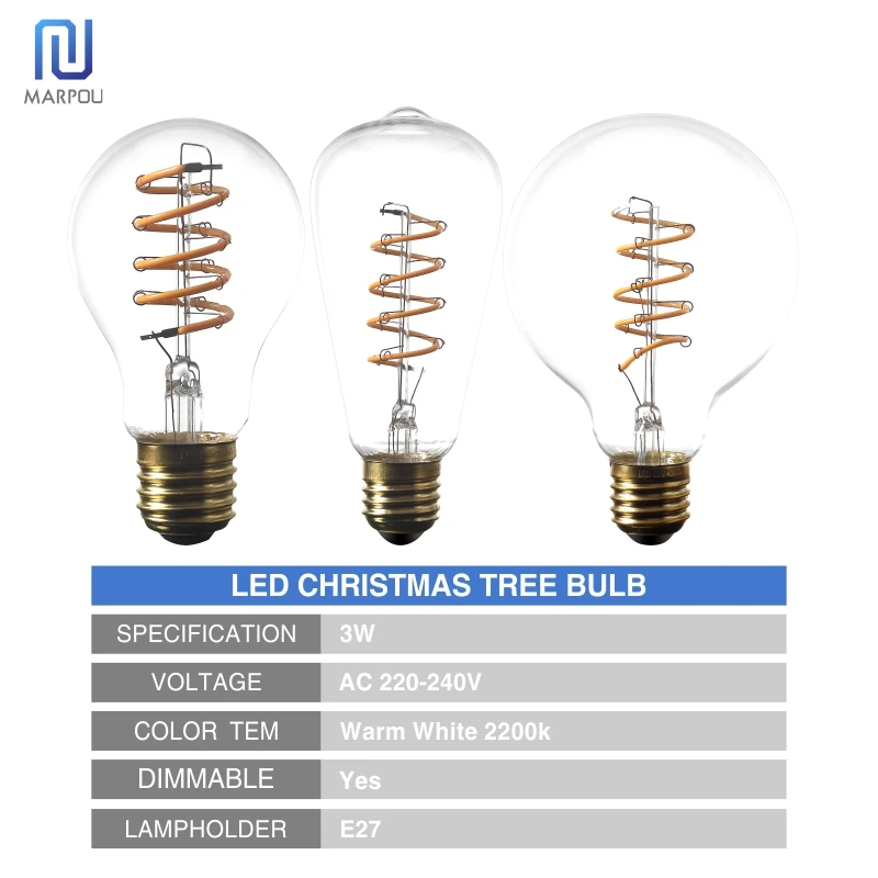  Retro LED Light Bulb E27 220V Edison Soft LED Ampoule Lamp 4W 4.5W Industrial Decor Light Irregular - 4000172279830