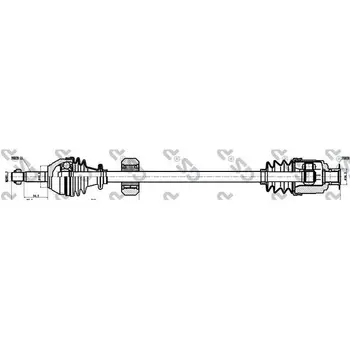 

Drive assembly RENAULT MEGANE I 1.4-2.0 96-03 rights. -ABS JB1/2/J