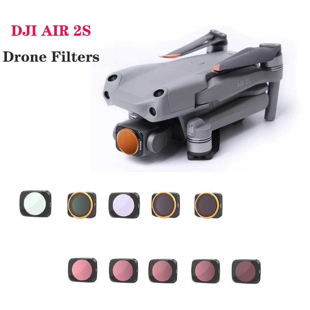 Nd2-5 Nd8Pl Nd16Pl Nd32Pl Nd64Pl Notte Cpl Combo Filtro Obiettivo Fotocamera Per Dji Air 2S Drone Filtro Accessori