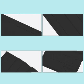 

50PCS One-Off Black Face Mouth Cover 3 Layer Non-Woven Anti-Dust Anti-Pollution For Traveling Through Crowded Airports New